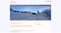Desktop Screenshot of binnkultur.ch